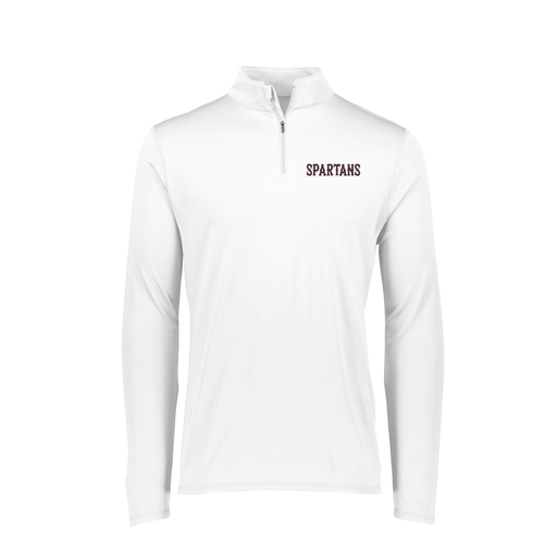 [FTLQFLWH-FAXS-LOGO2] Decker Women's Flex-Lite 1/4 Zip Shirt (Female Adult XS, White, Logo 2)