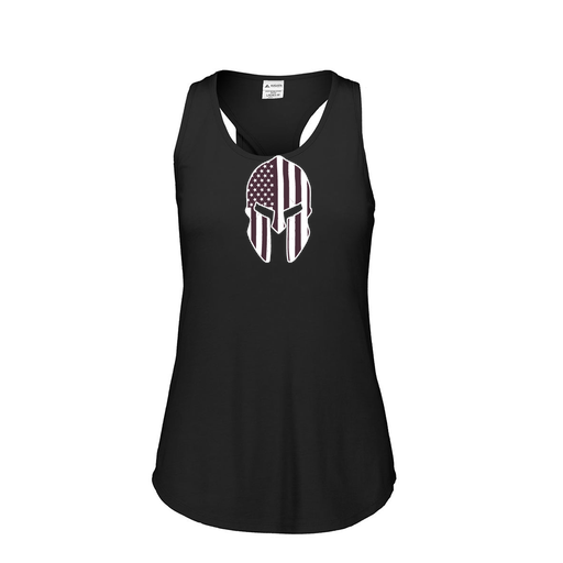 [FT0TUBBK-FAS-LOGO3] Ladies Tri Blend Tank Top (Female Adult S, Black, Logo 3)