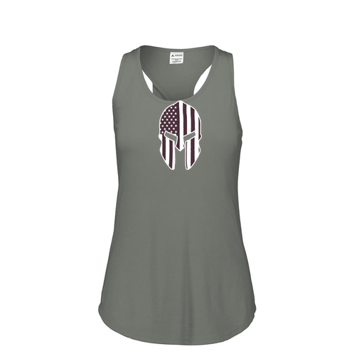 [FT0TUBGY-FAS-LOGO3] Ladies Tri Blend Tank Top (Female Adult S, Gray, Logo 3)