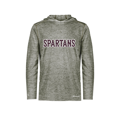 [FOLHCGGY-AS-LOGO2] Men's Charge Hoodie (Adult S, Gray, Logo 2)