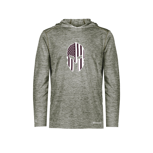 [CUS-DFW-CHGHOOD-PER-LSL-GRY-AS-LOGO3] Men's Charge Hoodie (Adult S, Gray, Logo 3)