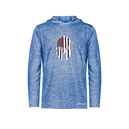 [FOLHCGRY-YS-LOGO3] Decker Youth Charge Hoodie (Youth S, Royal, Logo 3)