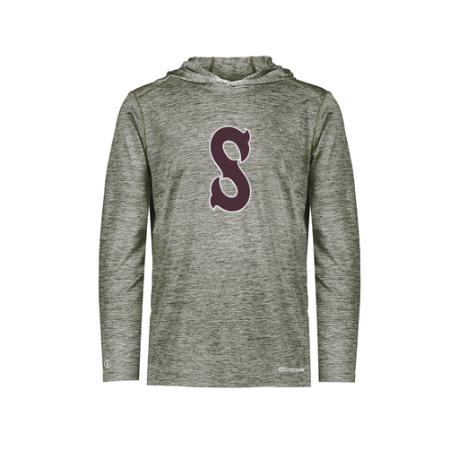 [FOLHCGGY-YS-LOGO1] Youth Charge Hoodie (Youth S, Gray, Logo 1)
