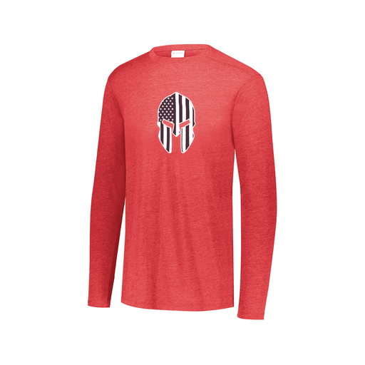 [3075.V96.XS-LOGO3] Men's LS Ultra-blend T-Shirt (Adult XS, Red, Logo 3)