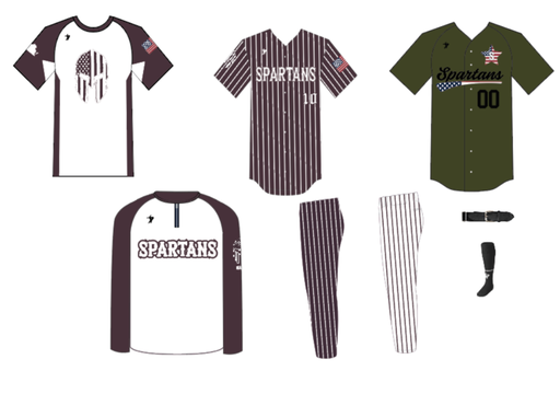 Spartans Baseball - Virginia - Uniform Package