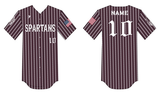 Spartans Baseball - Maroon Jersey
